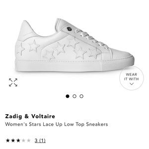 Zadig & Voltaire
Women's Stars Lace Up Low Top Sneakers